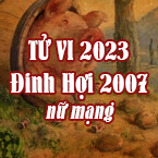 XEM TỬ VI TUỔI ĐINH HỢI  2007 NỮ MẠNG NĂM 2023