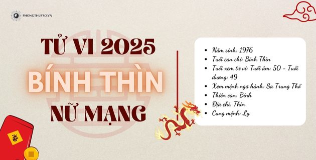 tử vi tuổi bính thìn năm 2025 nữ mạng