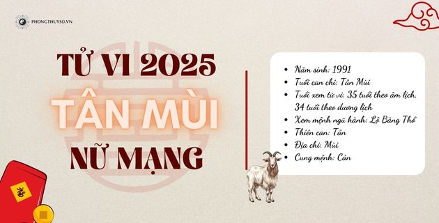 tử vi tuổi tân mùi nữ mạng năm 2025