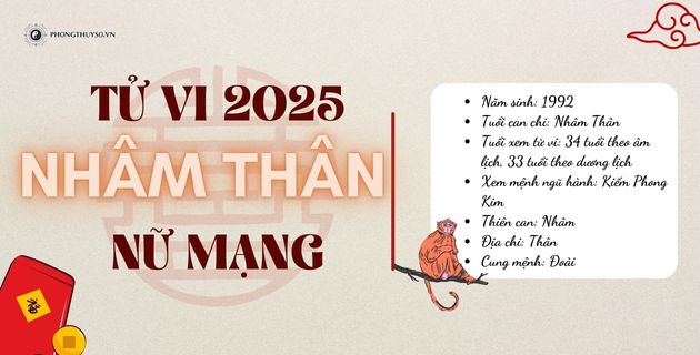 tử vi tuổi nhâm thân nữ mạng năm 2025