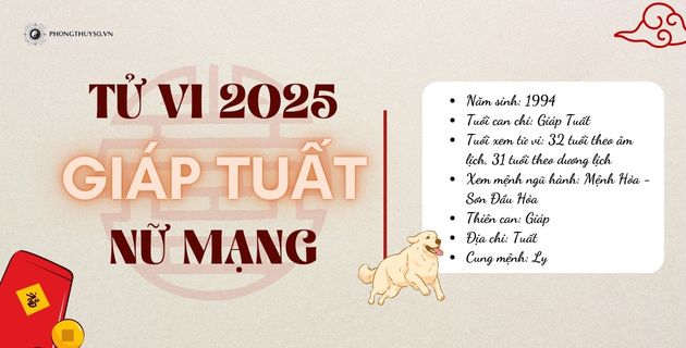 tử vi tuổi giáp tuất nữ mạng năm 2025