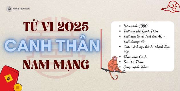 tử vi tuổi canh thân nam mạng năm 2025