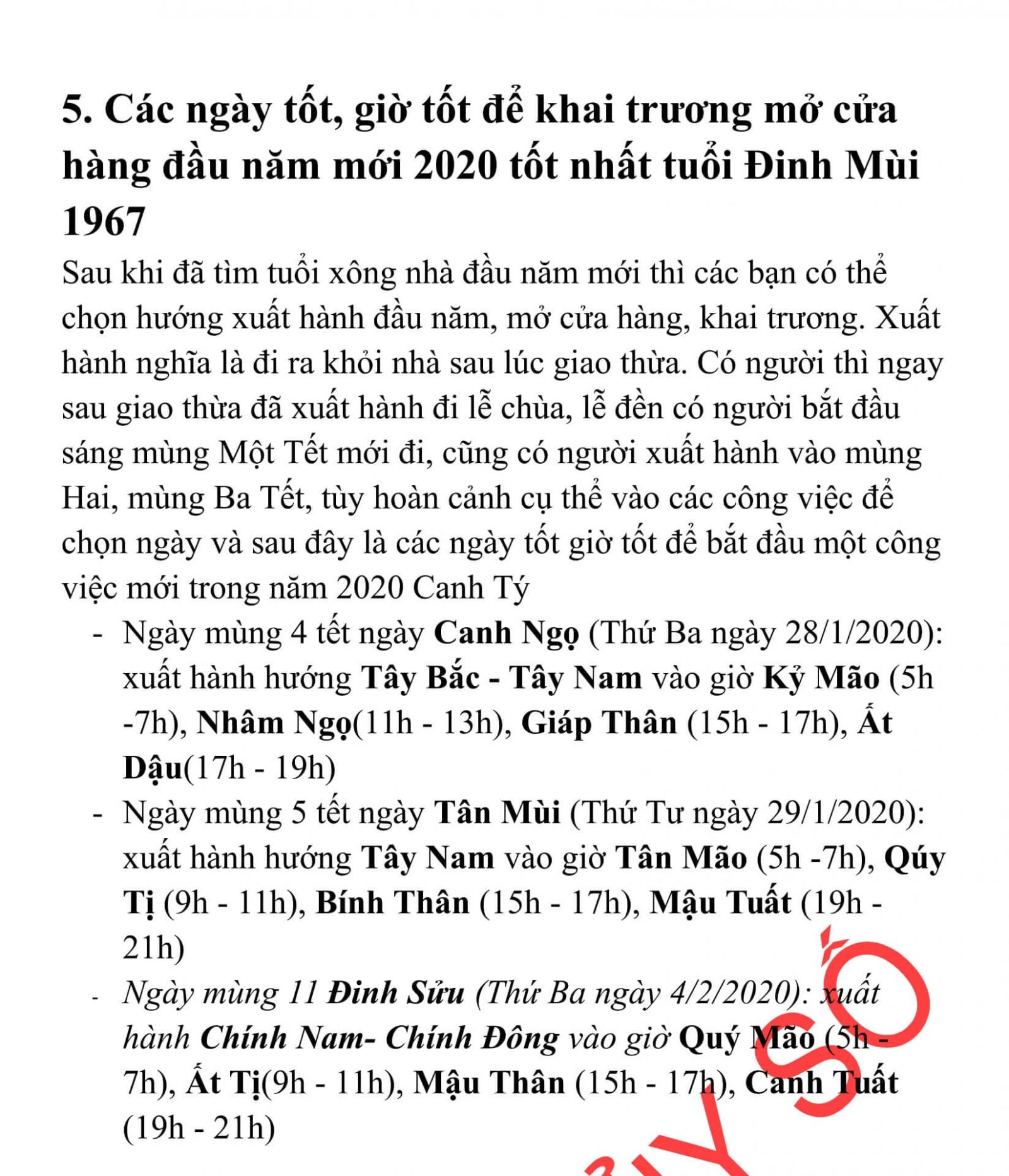 Xem tuổi xông nhà năm 2020 cho tuổi Đinh Mùi 1967